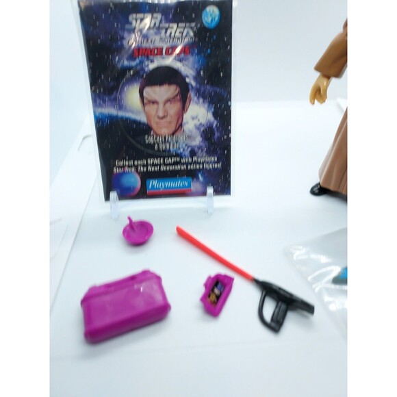 Star Trek Picard as Romulan Vintage 1994 Action Figure & Pog Playmates Loose - Picture 3 of 5
